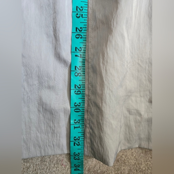 KARL LAGERFELD Muted Misty Silver Water Resistant Jacket With Hidden Hood. Large - Picture 16 of 16